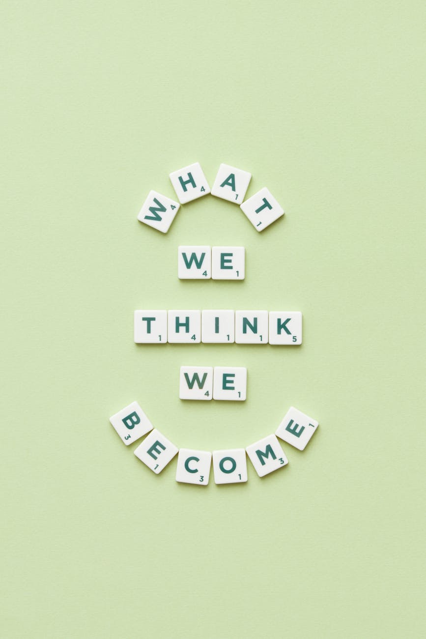 motivational phrase on green background